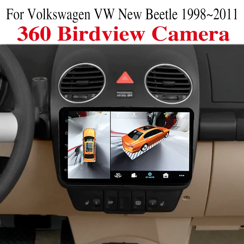 

Для Volkswagen VW New Beetle 1998 ~ 2011 Автомобильный мультимедийный GPS аксессуары аудио радио навигация плеер CarPlay 360 BirdView