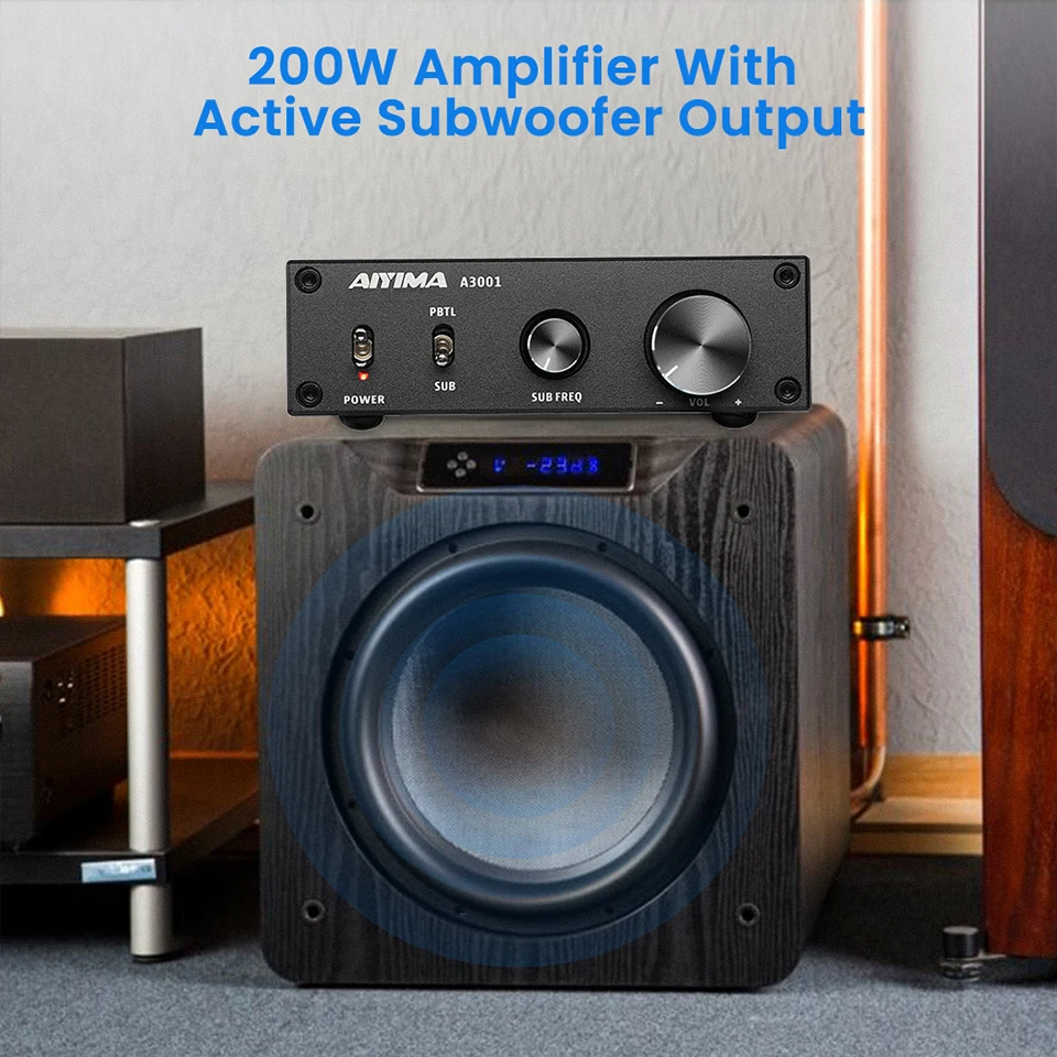 3000 watt amp AIYIMA TPA3255 Subwoofer Amplifier 200W HIFI Mono Digital Power Sound Amplificador Class D Home Audio Versterker NE5532 OP AMP Professional Amplifier