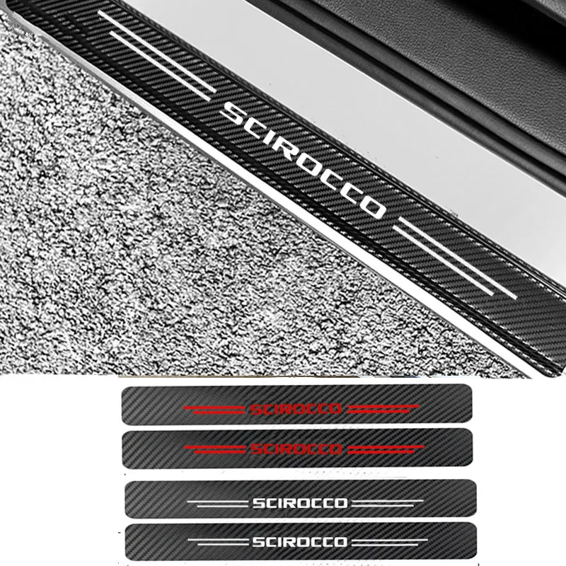 Carbon-fiber-Car-Door-Sills-Guards-sticker-For-volkswagen-SCIROCCO (1)