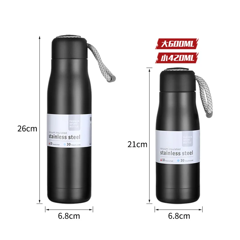 

Hand Sports Vacuum Cup Women's Portable Students Outdoor Kettle Simple Men's Fitness Large Capacity Stainless Steel Water Cup