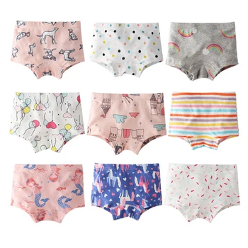 

SheeCute Girl's Toddler & Kids 3-Pack Underwear 100% Cotton Soft Panties Baby Panties Kids Briefs