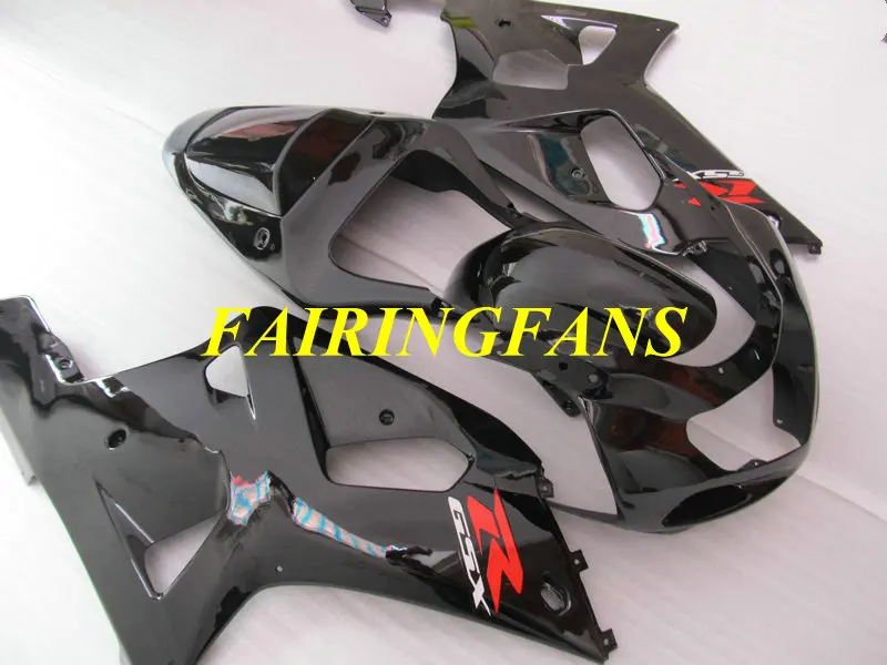 Инжекторный комплект для GSXR600 750 K1 01 02 03 GSXR 600 GSXR750 2001 2002 2003 глянцевый черный Обтекатели Кузов+ подарки SH57