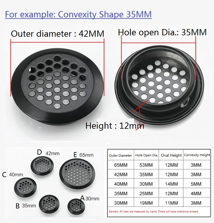 debossed air vent cover