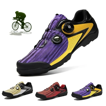SIZE37-50 zapatos de ciclismo para hombre y mujer, Carreras de bicicleta de montaña de autosujeción, transpirables