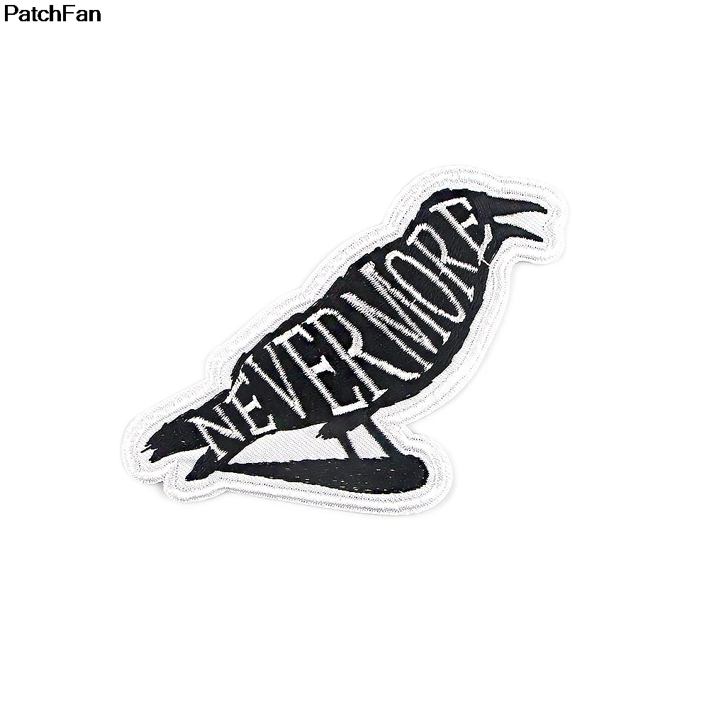 A3638 патч мультфильм Nevermore вышитая одежда с птицами черные Тигры нашивки для