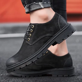 

boots masculinos shoes moccasins para fashion cowboy youth leather man sapato suede shoes-for-men soulier casual genuino shoe