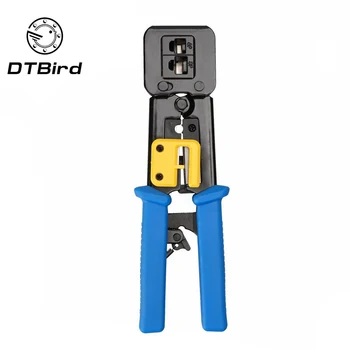 

1PC Multi Function Through Hole Crystal Head 8P6P Spiny Wheel Network Tool Squeezing Crimping Wire Network Pliers High Quality