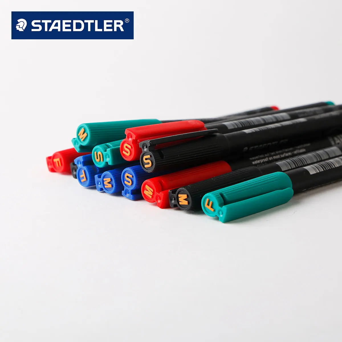 Staedtler-313/317/318 Lumocolor 영구 마커, S M F 펠트 팁, 방수 필기구, CD 그래피티 금속 유리 사무용품