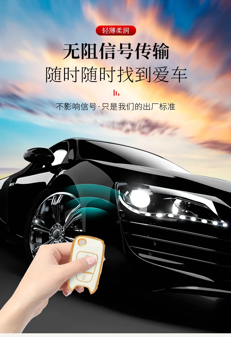 TPU Car Key Case Cover Shell Fob per KIA Rio 3 Soul Optima Ceed K2 K5 Cerato Sportage per Hyundai Elantra Accent i20 i30 ix35 - H201483c793f64b95b38ab0e3c8388038i