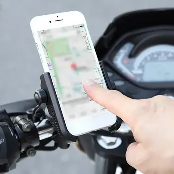

Handlebar Charging Type Motorcycle Mobile Phone Bracket With Usb Charging 12-24V Rechargeable Aluminum Alloy Phone Holder
