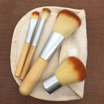 

4pcs Make Up Wood brush Wool Fiber eyeshadow eyebrow eyeliner soft Cosmetic Brushes Eye Shadow pinceis de maquiagem Jz917