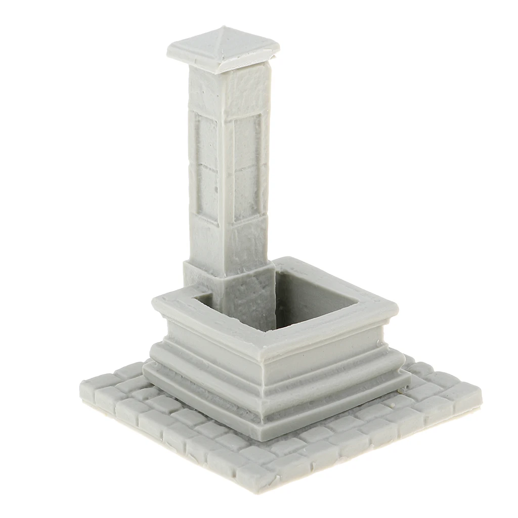 1/35 Garden Street Well Miniature - Paint By Yourself - Mini Resin Model Kit