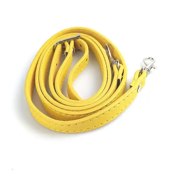 New 138cm Long PU Leather Shoulder Bag Strap bag Handles DIY Replacement Purse Handle for Handbag Belts Strap Bag Accessories 17 (yellow 120cm)