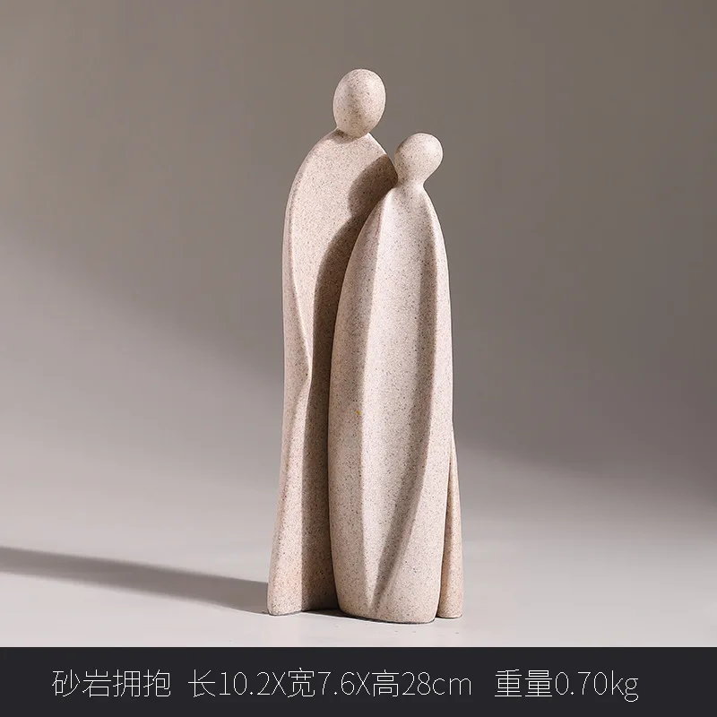 Details about   Home Decoration Accessories Couple Ceramic Resin Statue Nordic Home Living Room 