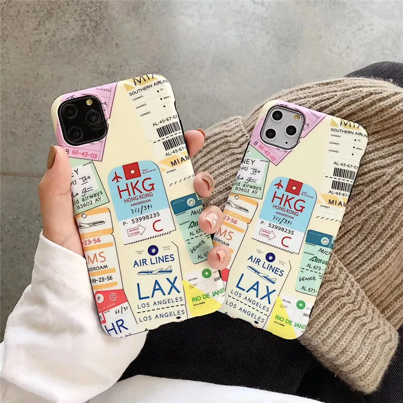 Лидер продаж силиконовый чехол для телефона INS с этикеткой билета и города