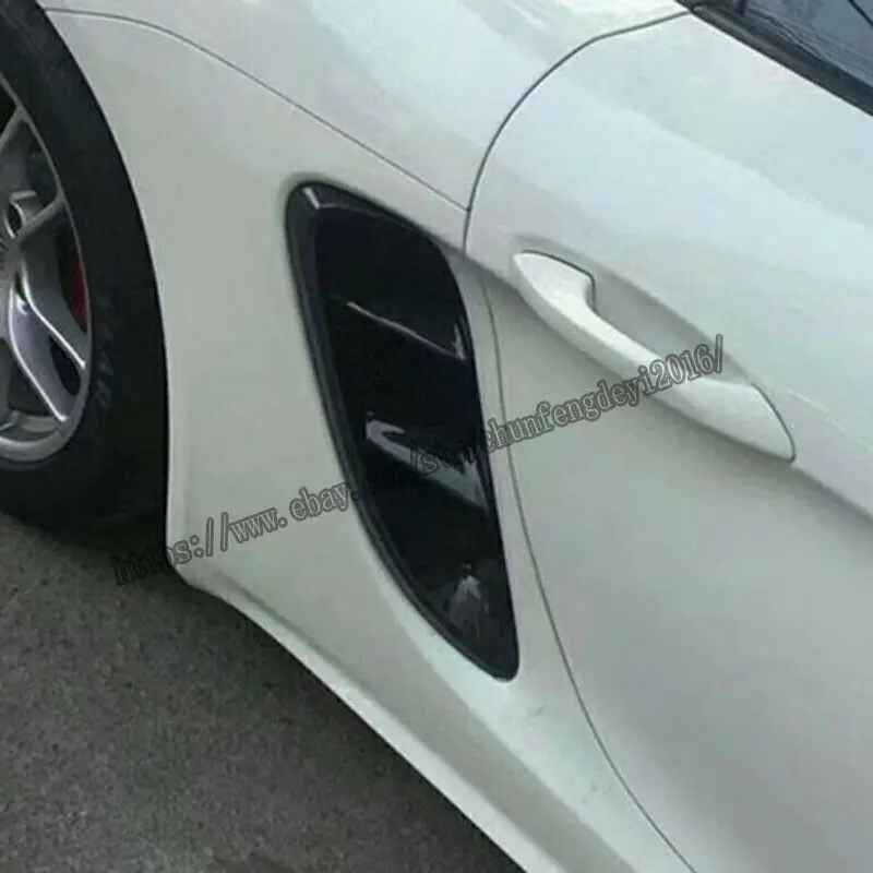 Подходит для Porsche 718 Boxster Cayman углеродное волокно боковой вентиляционный воздуховод Впускной 2 шт