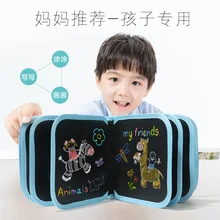 Детская доска для рисования с граффити, портативная двухсторонняя полезная маленькая доска с ручкой для рисования