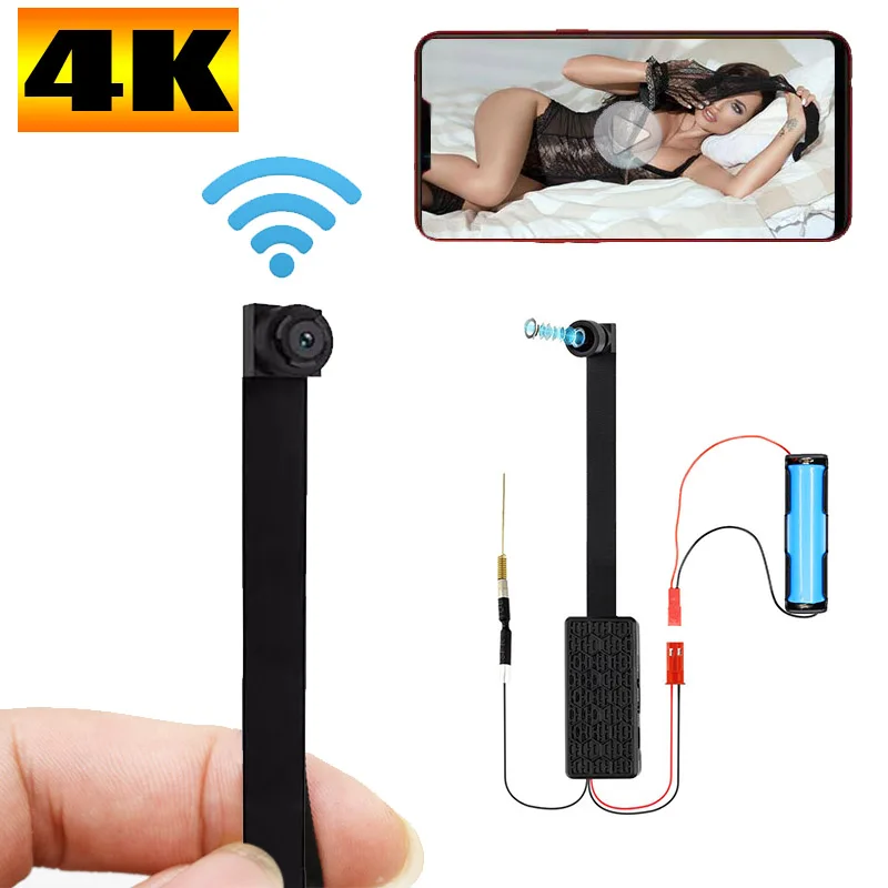 HD 4K DIY портативная Wi Fi IP мини камера ночного видения Удаленный просмотр P2P