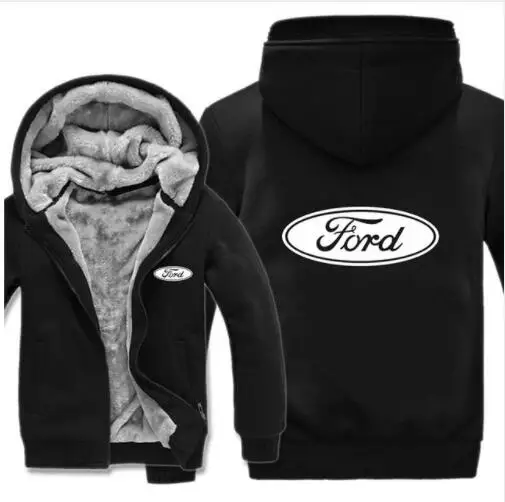 Ford толстовки зимняя мужская куртка модная повседневная шерстяная флисовая толстовка Ford пуловер Мужское пальто - Color: 7