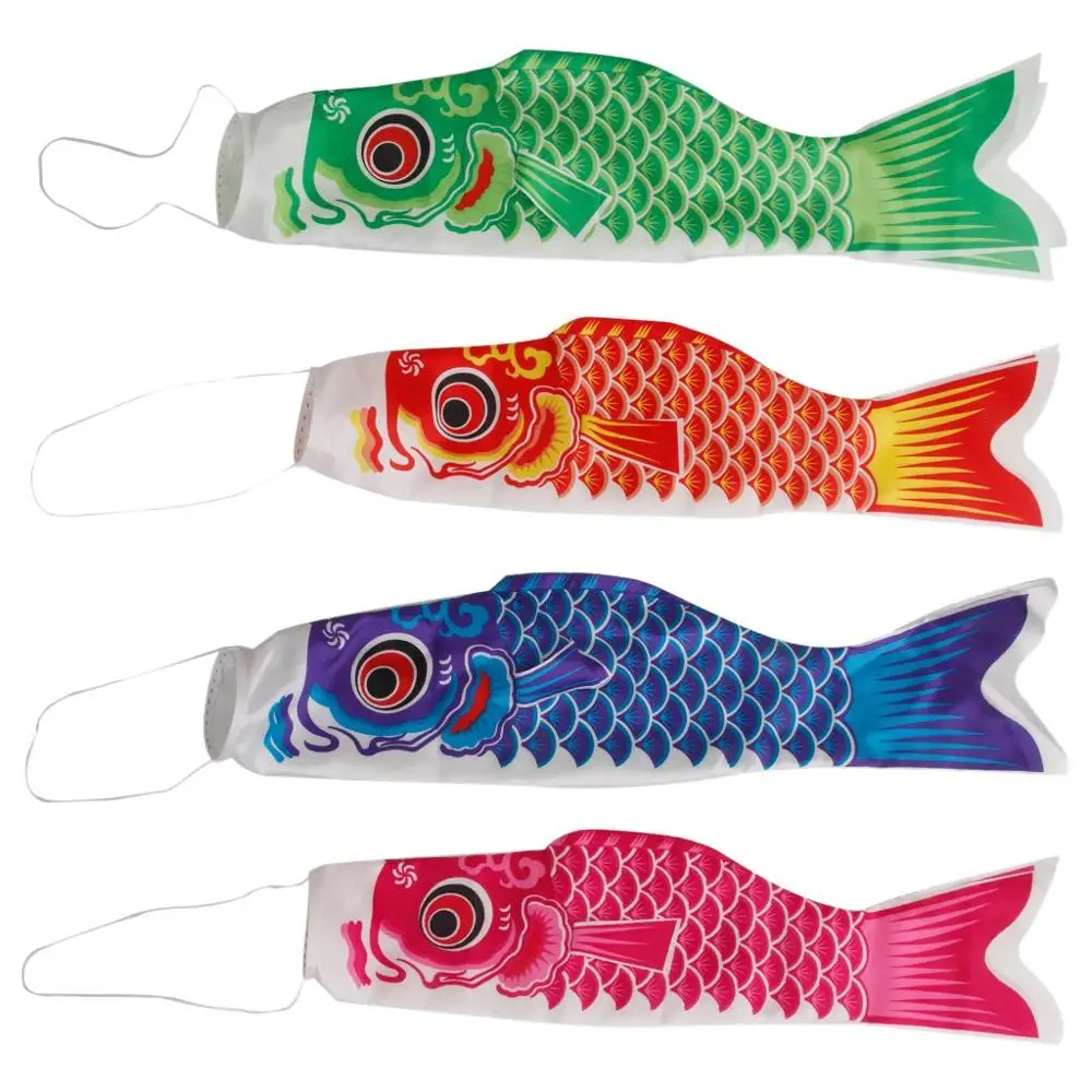 Japanese Carp Wind Sock for Outdoor Garden Yard Children's Day Decoration