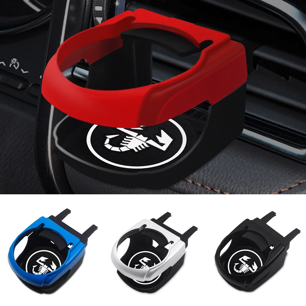 

4Color Easy-to-install Car Air Outlet Drink Holder Water Cup Holder Accessory with Coaster for Abarth 500 Stilo Ducato Palio