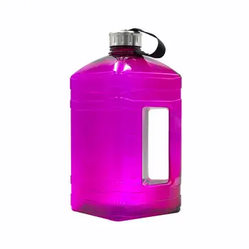 

3.8L Gym Large Capacity Plastic Square Dumbbell Portable Sports Bottle flat and smooth bottle mouth outdoor BPA Free
