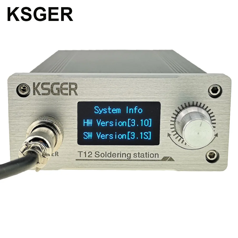 KSGER T12 паяльная станция STM32 V3.1S OLED DIY из алюминиевого сплава FX9501 ручка