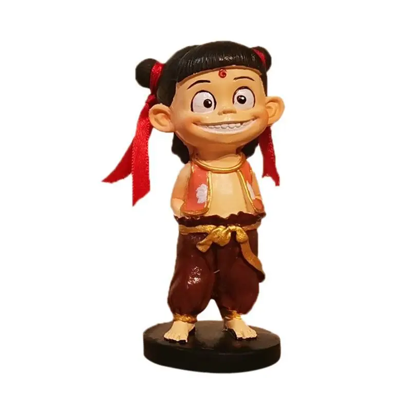 10 см милые детские фигурки Nezha из фильма и ТВ игрушки модель стильные куклы со