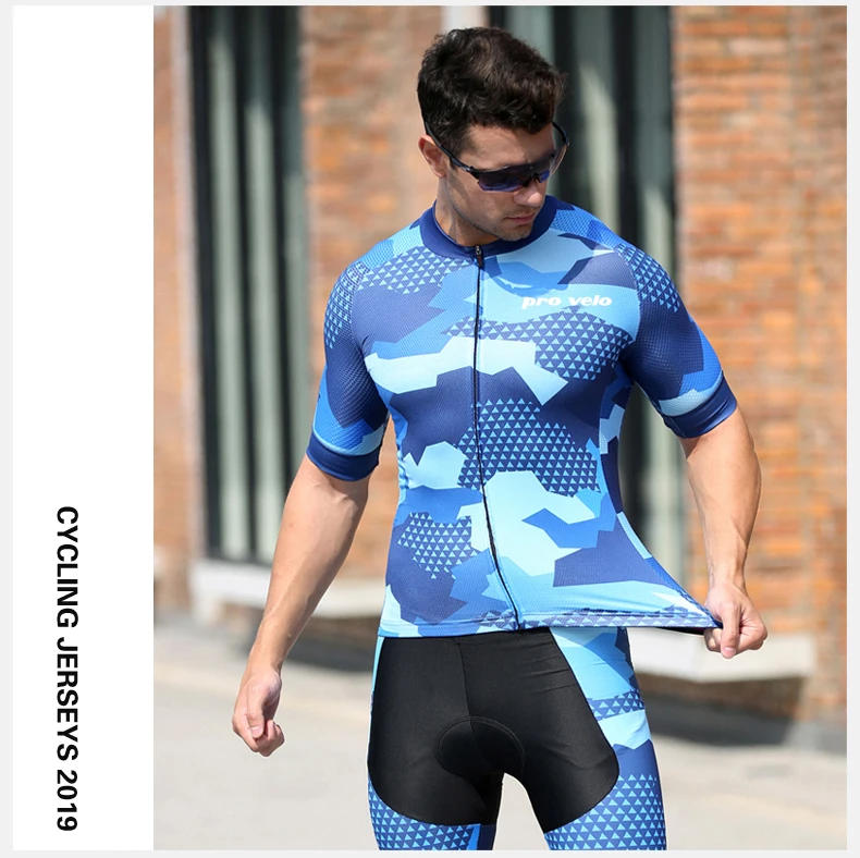 Pro Velo, новинка, летний комплект из Джерси для велоспорта с коротким рукавом, Мужская одежда для горного велосипеда, одежда для велоспорта, камуфляжная одежда для велоспорта