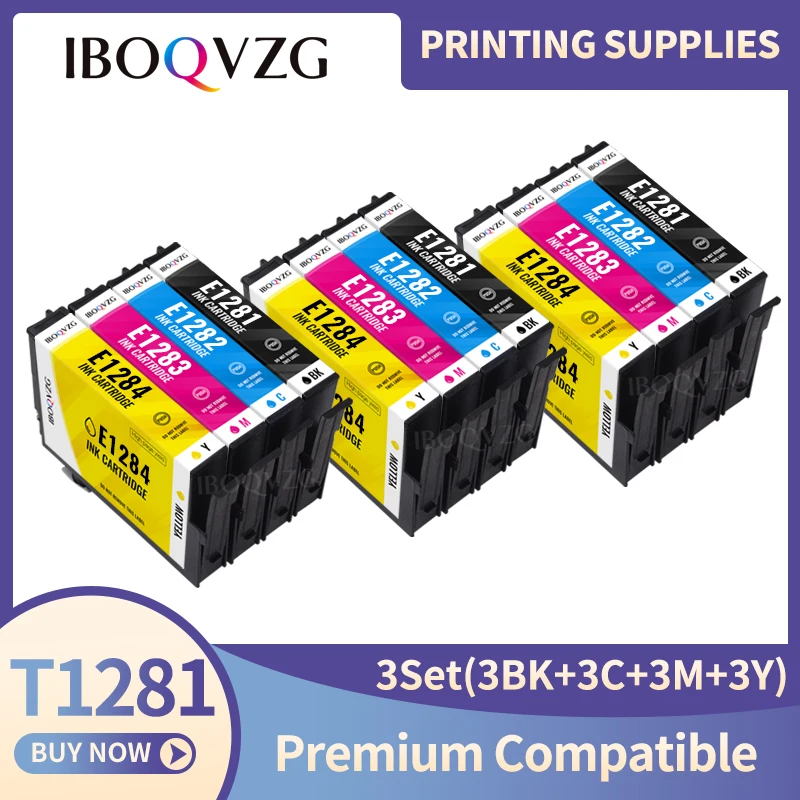 IBOQVZG 4 Compatible for EPSON 128 Ink cartridges stylus SX125 SX130 SX435W SX235W BX305F BX305FW Plus printers | Компьютеры и офис