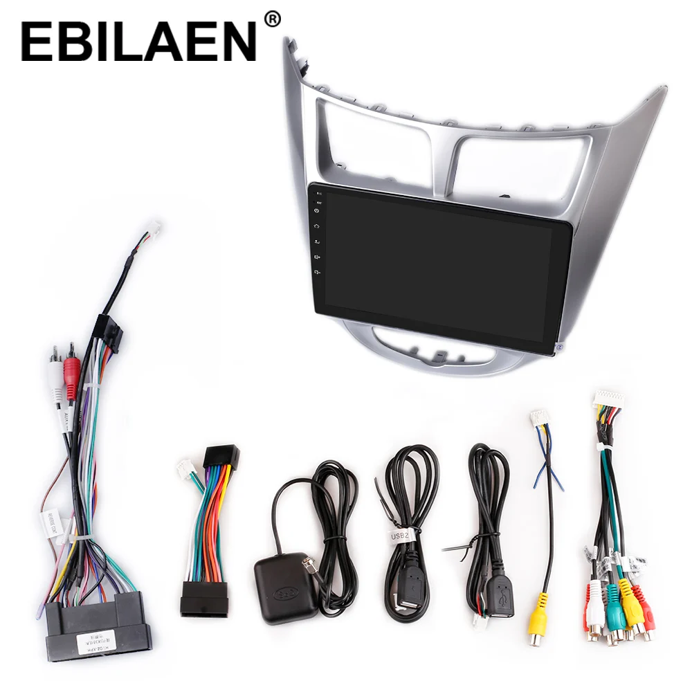 Perfect EBILAEN Android 9.0 Car Radio Multimedia Player For Hyundai Solaris Accent Verna 2Din Car Autoradio GPS Navigation Video Audio 5