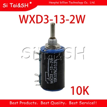

2PCS WXD3-13-2W 10K ohm WXD3-13 2W Rotary side Rotary Multiturn Wirewound Potentiometer