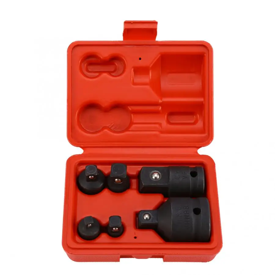 

6Pcs Impact Socket Adaptor Reducer Adapter With 1/4 1/2 3/8 3/4 Ratchet Breaker Drive Professional