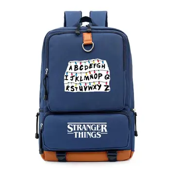 

New Stranger Things Cosplay Backpack Canvas Student Schoolbag Unisex Travel Bags
