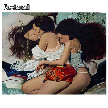 

Diy diamond painting Sexy sleeping woman 3d picture of rhinestone diamond embroidery sale cross stitch diamond mosaic TT1169