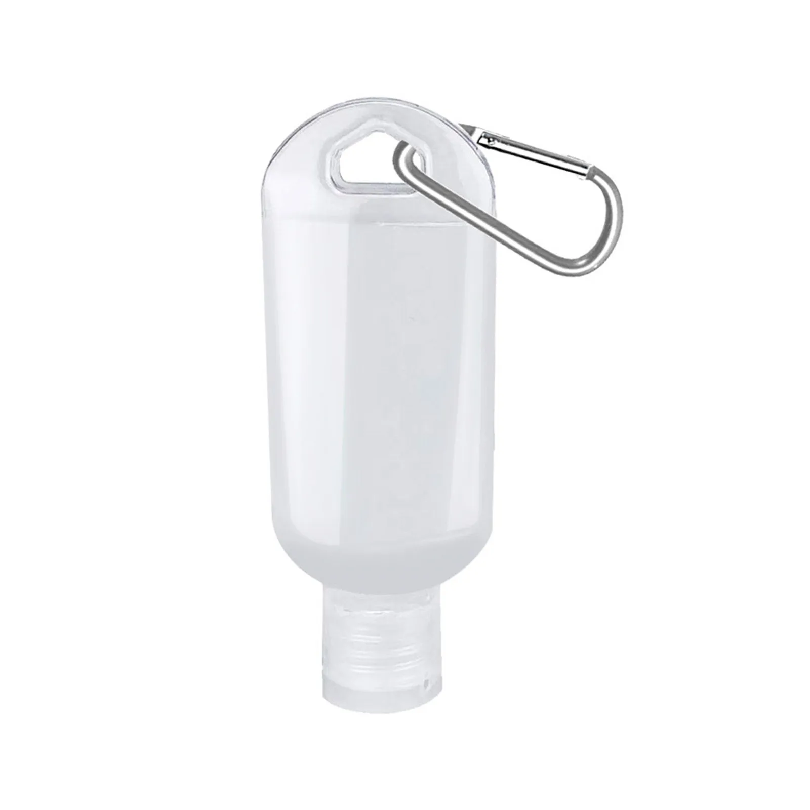 Capacity 60ml Travel Plastic Clear Keychain Bottles Leakproof Empty