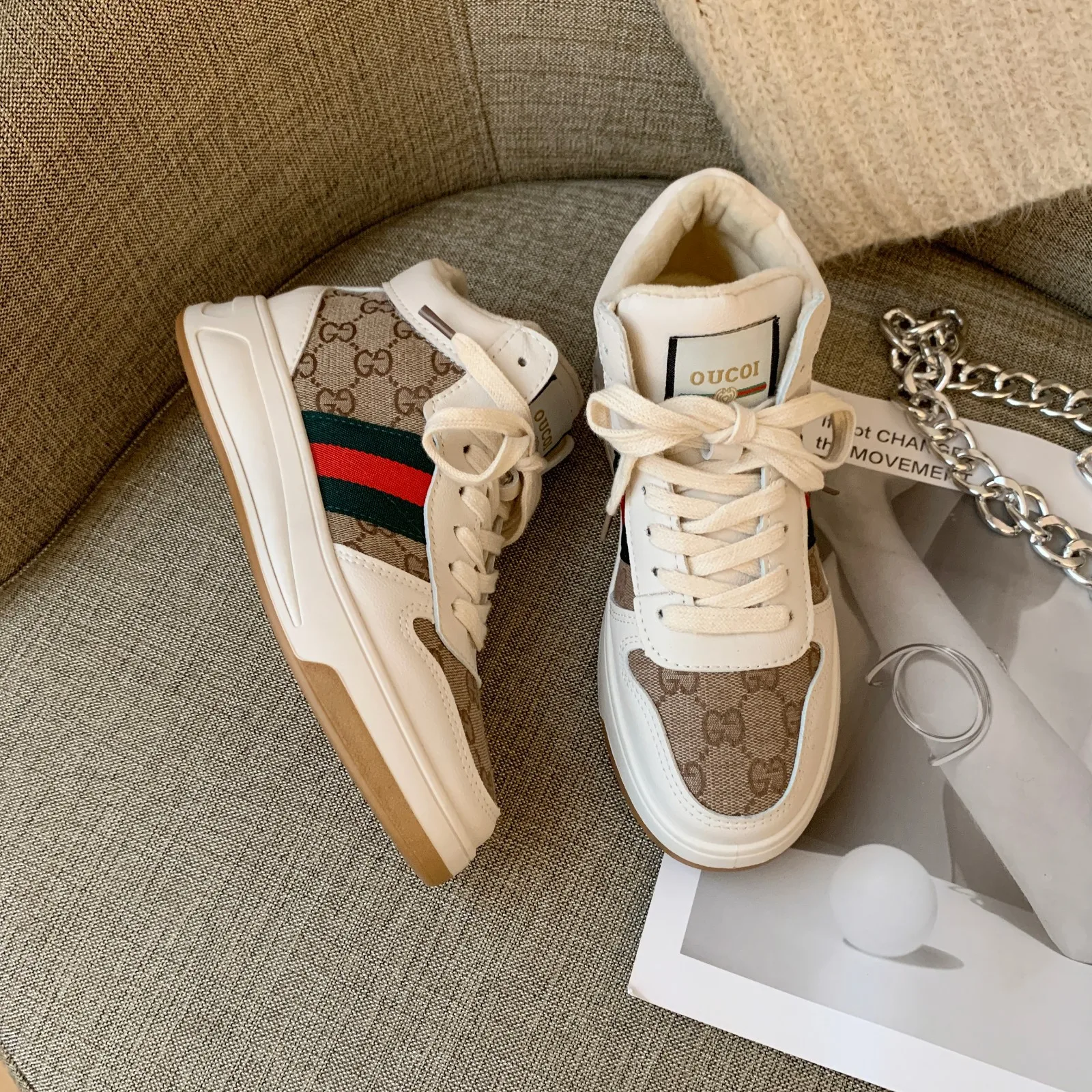 

Autumn & Winter Casual Thick Bottomed High Shoes Women's 2019 New Style Korean-style Versatile Online Celebrity MacBook WOMEN'S