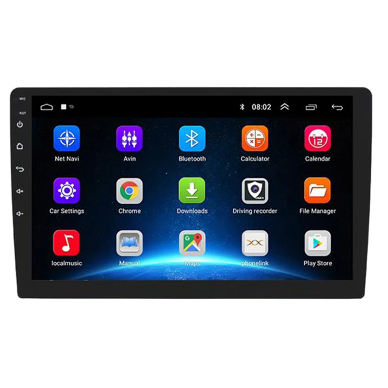 

2 Din 10.1 Inch Android 9.1 Car Universal Radio Stereo 2.5D Screen GPS Navigator 2G+32G 4G WIFI DSP Card Bluetooth Car Radio Mul