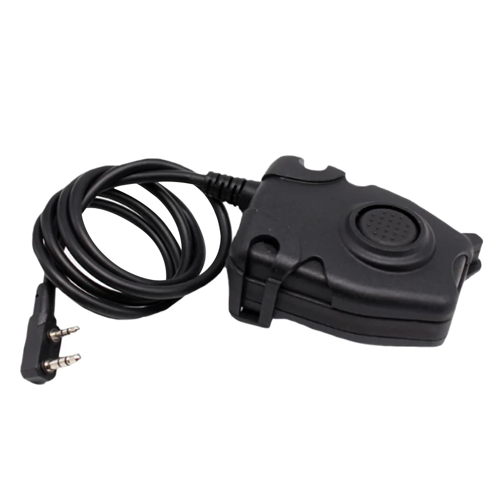 

Interphone Accessories For Kenwood Radio Portable 2 Pin Airsoft Peltor Type PTT Z112 Button Switch Push To Talk Headset Adapter