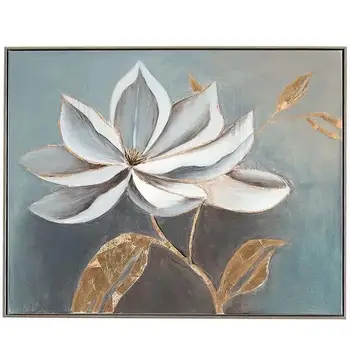 

Blooming white lotus Hand Painted Blooming Oil Painting Texture Abstract Oil Tree Canvas Art Painting Wall Pictures