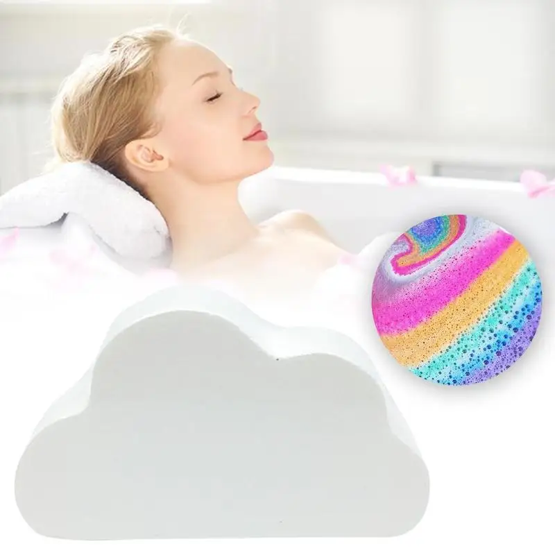 

Natural Skin Care Cloud Rainbow Bath Salt Exfoliating Moisturizing Bubble Bath Bombs Ball