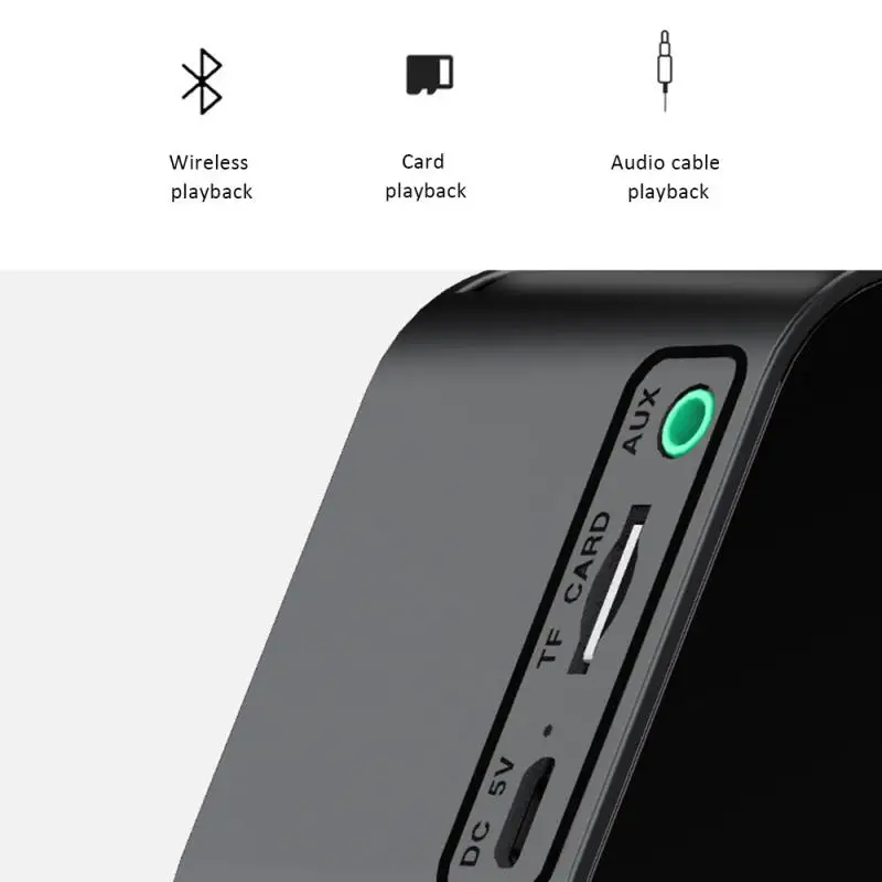 3-в-1 светодиодный зеркальный будильник часы с Беспроводной Bluetooth Динамик и FM радио часы настольные цифровые электронные настольные будильники