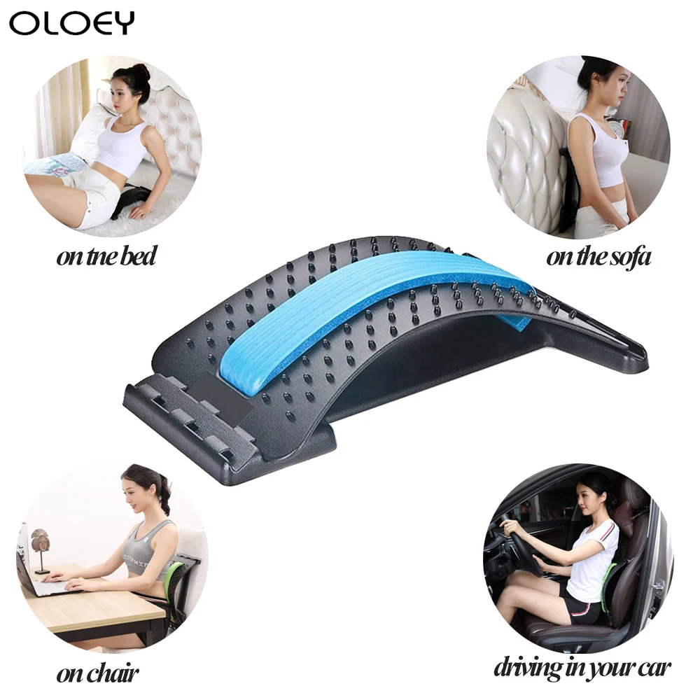 

2020 Back Massage Lumbar Orthotics Stretcher Fitness Equipment Stretch Relax Mate Lumbar Support Spine Pain Relief Chiropractic