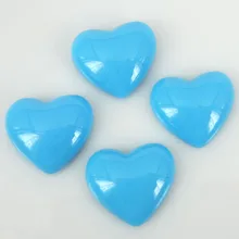 200 шт голубое сердце из смолы с плоским основанием Кабошон Украшение для ювелирных изделий Скрапбукинг 14 мм x 16 мм