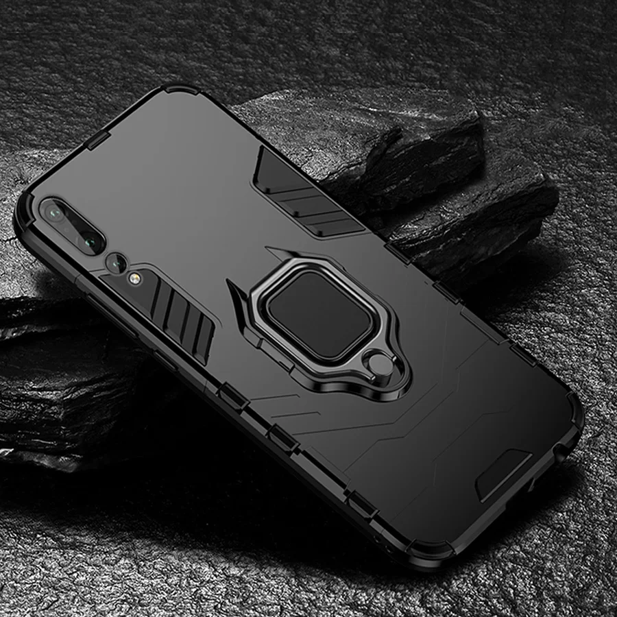 Бронированный чехол с кольцом для iPhone X XR XS Max 8 Plus 7Plus 6 6S чехлы магнитный