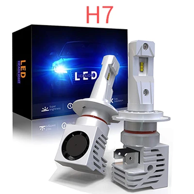 H7 GZKAFOLEE 1:1 мини-дизайн H4 светодиодный H7 H8 H9 H11 H16 9005 HB3 9006 HB4 автомобилей головной светильник лампы высокого луча ближнего светодиодный Автомобильная Противо-Туманная светильник 12000LM - Испускаемый цвет: H7