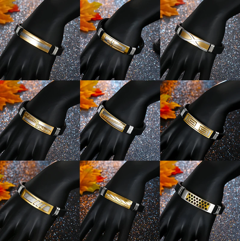 

30 Pcs/lot fashion Stainless Steel men women bracelet gold/Silver/Black color jewelry men Stainless Steel bracelet BR