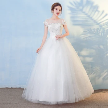 

LPTUTTI Lace CRYSTAL Sequins New Plus Size Princess Bridal Marriage Gown Bride Simple Party Events Long Luxury Wedding Dresses
