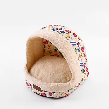 

Puppy Cave Winter Warm Soft Material Pet Dog Sleeping Bed Thick Mat Top Quality dog beds for small dogs