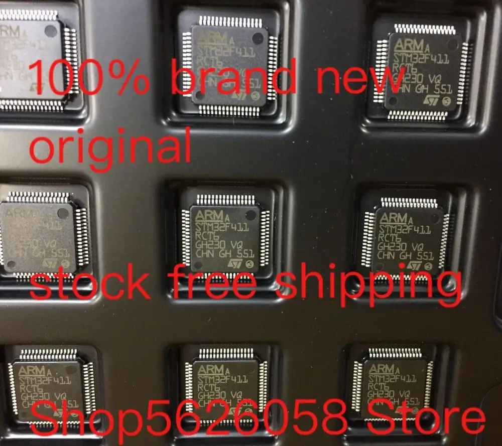 STM32F411RCT6 STM32F411 LQFP64 100% новый оригинальный Бесплатная доставка 5 шт 100 шт./лот в